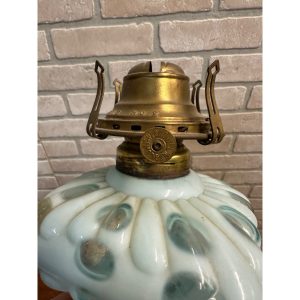 0935632e-2617-4816-952c-e18329a5bdbe_LP.jpg Antique Hobbs Dot Blue Opalescent Art Glass EAPG Oil Lamp Milk Glass