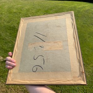 Vintage Needlepoint Sampler Kittens Cats Dogs Angels Framed