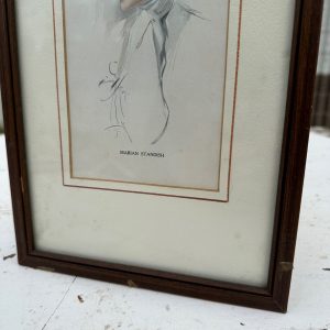 Marian Standish 1907 Harrison Fisher Framed Litho Victorian Women