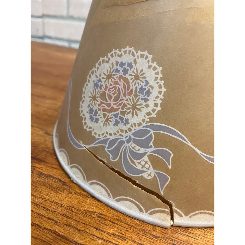 Vintage 1930s Aladdin WHIP-O-LITE Kerosene Oil Lamp Paper Shade - As-Is