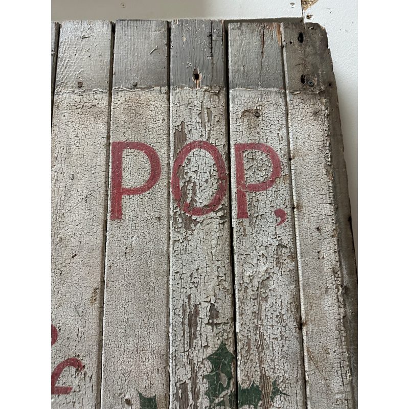 2777b7da-8fcb-43b8-b5c3-d3ec31536b38_LP.jpg Antique Early 1900s Holly Dairy Ice Cream Painted Wooden Trade Sign Soda Store