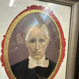 31354059-ce2e-440d-86a3-b8aee695d9a1_LP.jpg Antique c1880s Electrograph Tintype Portrait Photograph in Walnut Frame