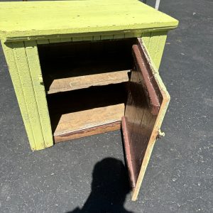 32251c67-5998-4216-a5a0-4eace08ee87d_LP.jpg Antique Primitive Wooden Yellow Green Storage Cabinet Cupboard