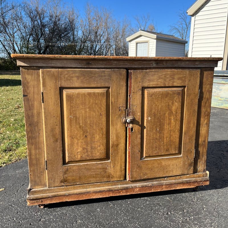 3GlkVMbt_1.jpg Antique Early Primitive Jelly Cabinet Cuboard Table