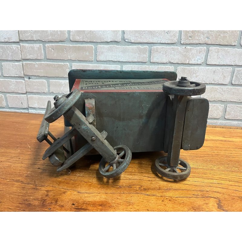 Antique 19th Century German Horse Drawn Wagon Toy Folk Art Hand Painted