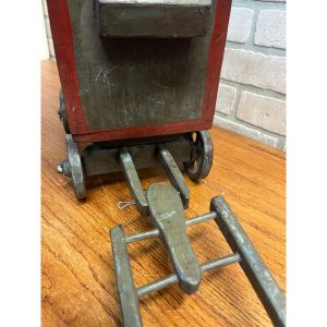 Antique 19th Century German Horse Drawn Wagon Toy Folk Art Hand Painted