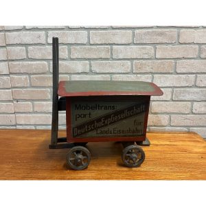 Antique 19th Century German Horse Drawn Wagon Toy Folk Art Hand Painted
