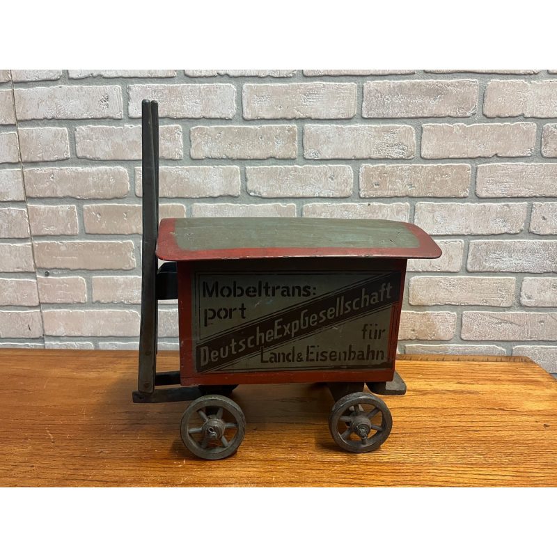 Antique 19th Century German Horse Drawn Wagon Toy Folk Art Hand Painted