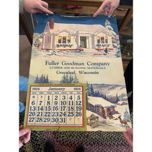 4Tokgokd_0.jpg Vintage Fuller Goodman Lumber (Oshkosh Wis) Advertising Calendar Sign Farm Litho