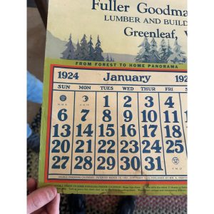 4Tokgokd_1.jpg Vintage Fuller Goodman Lumber (Oshkosh Wis) Advertising Calendar Sign Farm Litho