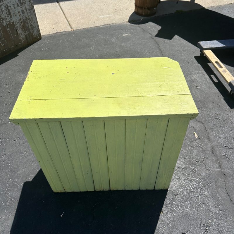 4d7405d0-63c8-4e49-b2c4-30c156395975_LP.jpg Antique Primitive Wooden Yellow Green Storage Cabinet Cupboard