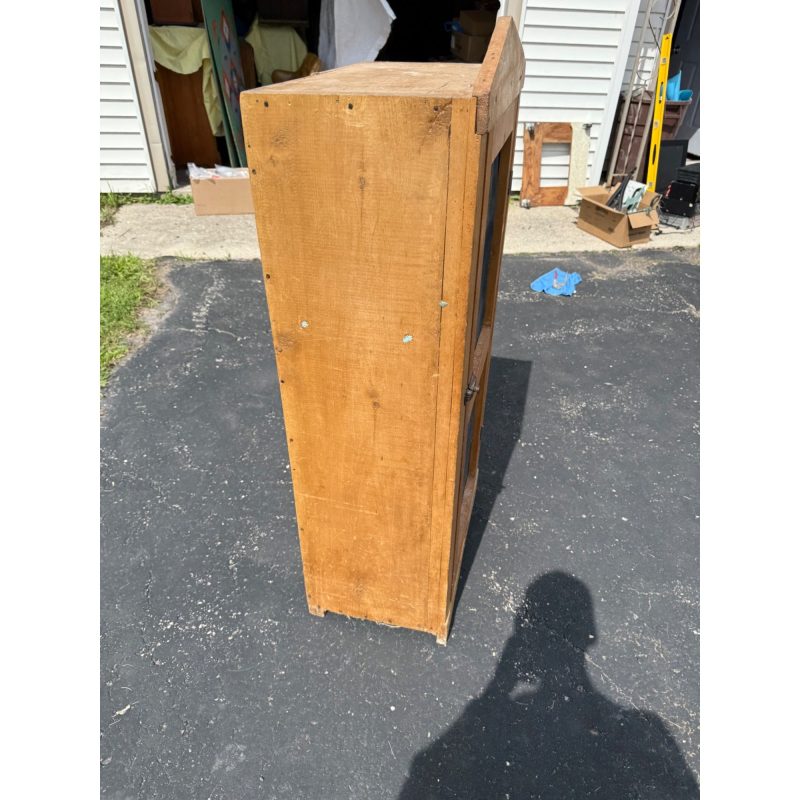 Antique Primitive Farmhouse Wood Pie Safe w/ Screen Door