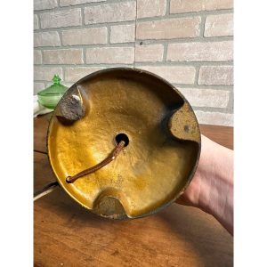 Rare Vintage 1920s HANDEL Signed Trellis Rose Glass Shade Desk Lamp