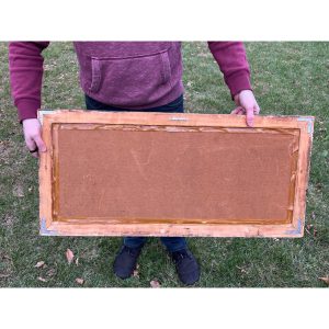 Antique c1880s J.I. Case Framed Advertising Lithograph Sign Poster Racine WI