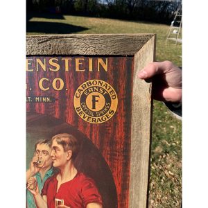 Vintage Fleck's Ernst Beer Fleckenstein Brewing Co. Reproduction Beer Sign