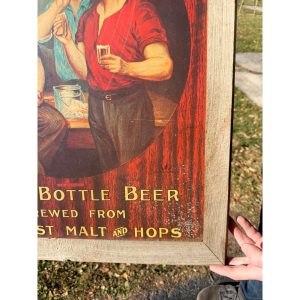 Vintage Fleck's Ernst Beer Fleckenstein Brewing Co. Reproduction Beer Sign
