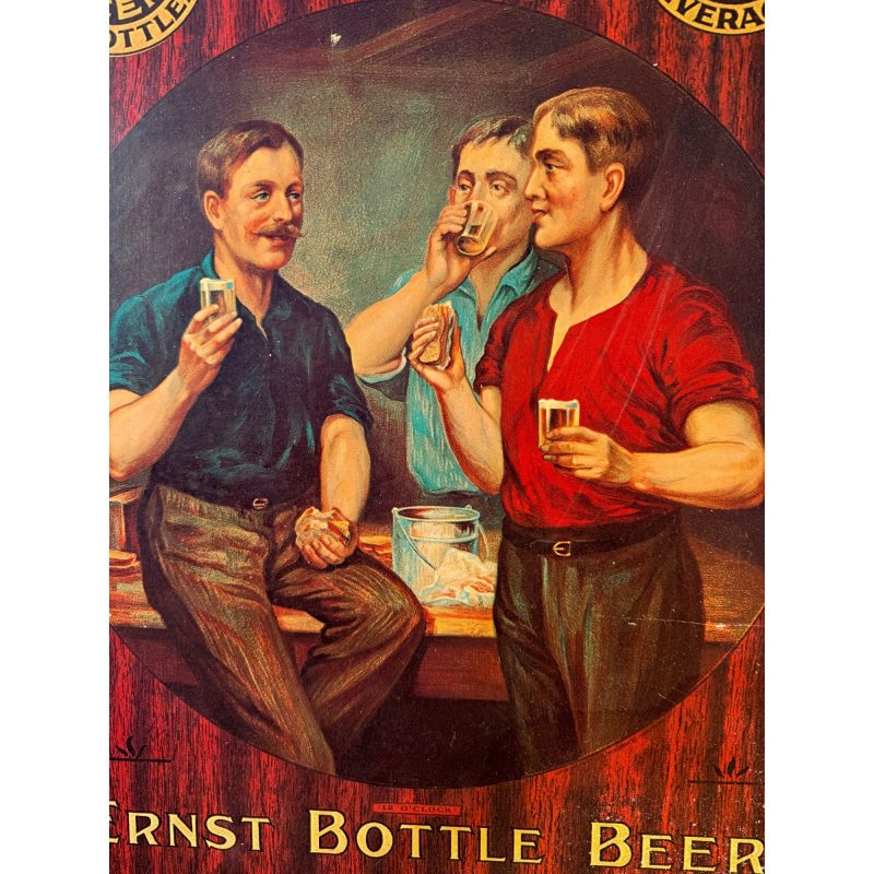 Vintage Fleck's Ernst Beer Fleckenstein Brewing Co. Reproduction Beer Sign
