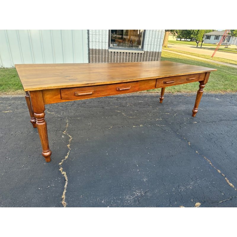AP47TtKW_0.jpg Antique Primitive Style Wooden Farmhouse Table
