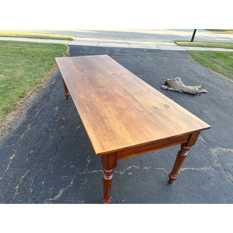 AP47TtKW_10.jpg Antique Primitive Style Wooden Farmhouse Table