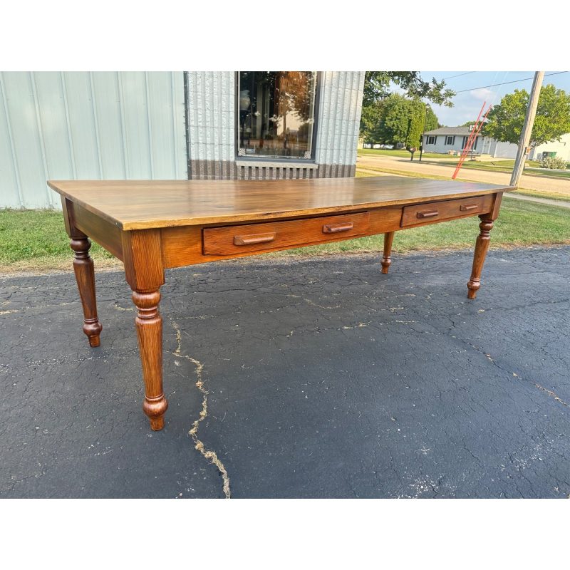 AP47TtKW_2.jpg Antique Primitive Style Wooden Farmhouse Table