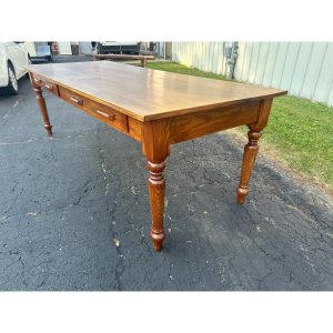 AP47TtKW_4.jpg Antique Primitive Style Wooden Farmhouse Table