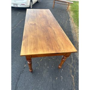 AP47TtKW_5.jpg Antique Primitive Style Wooden Farmhouse Table
