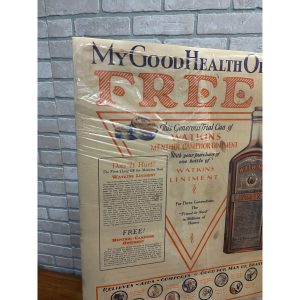 BngdWhFW_5.jpg Vintage 1920s Watkins Liniment Drug Store Advertising Sign Paper Litho Poster