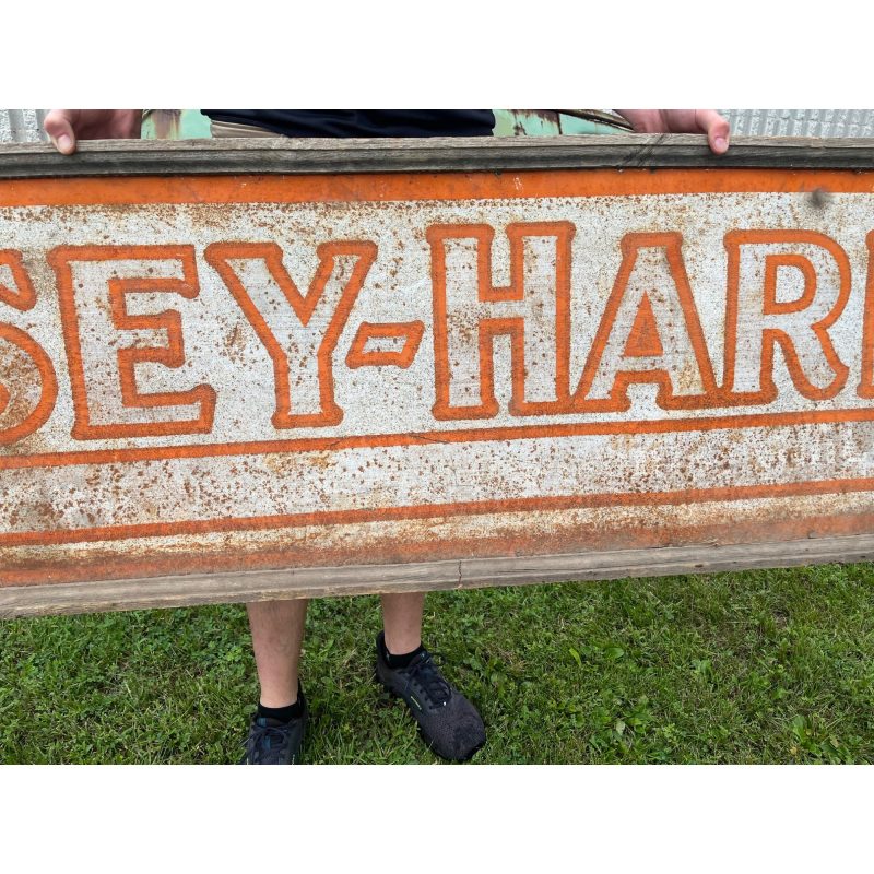 Rare Original 1900s Massey Harris Farm Tractors Advertising Wood Framed Sign