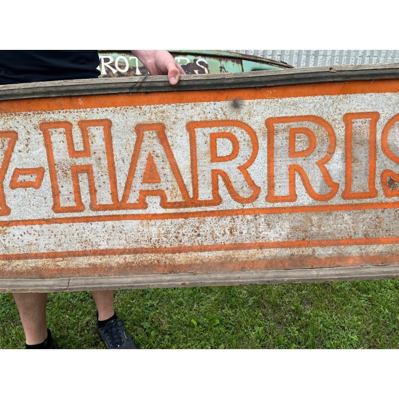 Rare Original 1900s Massey Harris Farm Tractors Advertising Wood Framed Sign