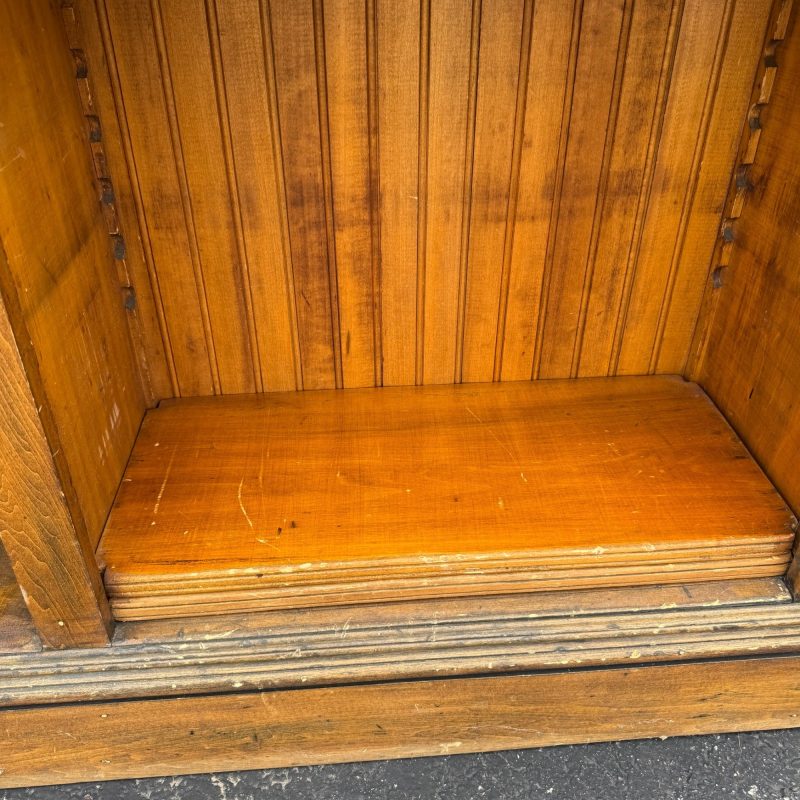 Antique Primitive Wainscoting Bookshelf / Book Case