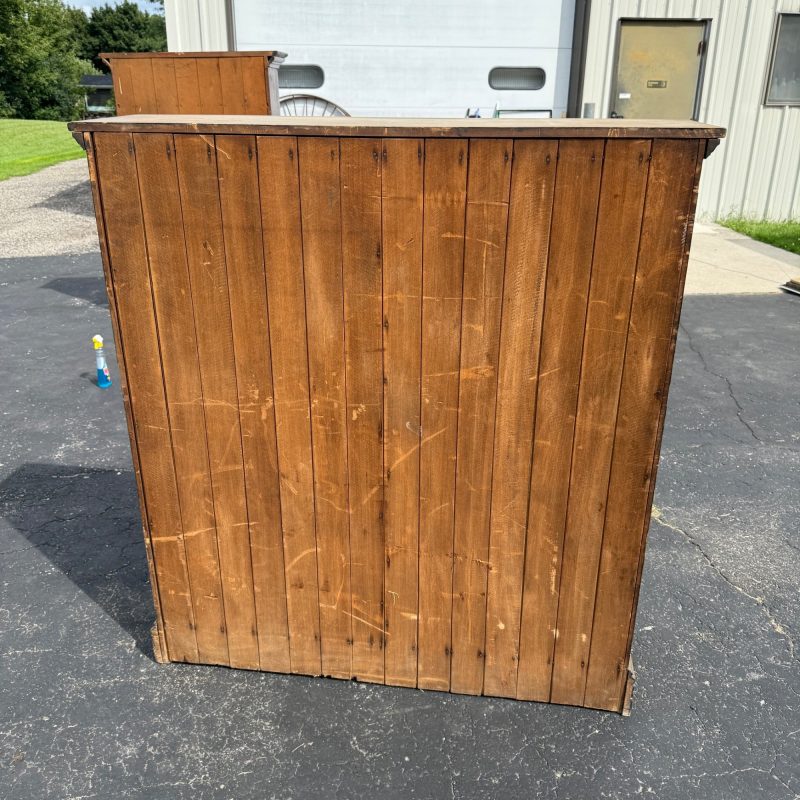 Antique Primitive Wainscoting Bookshelf / Book Case