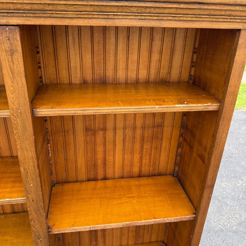 Antique Primitive Wainscoting Bookshelf / Book Case