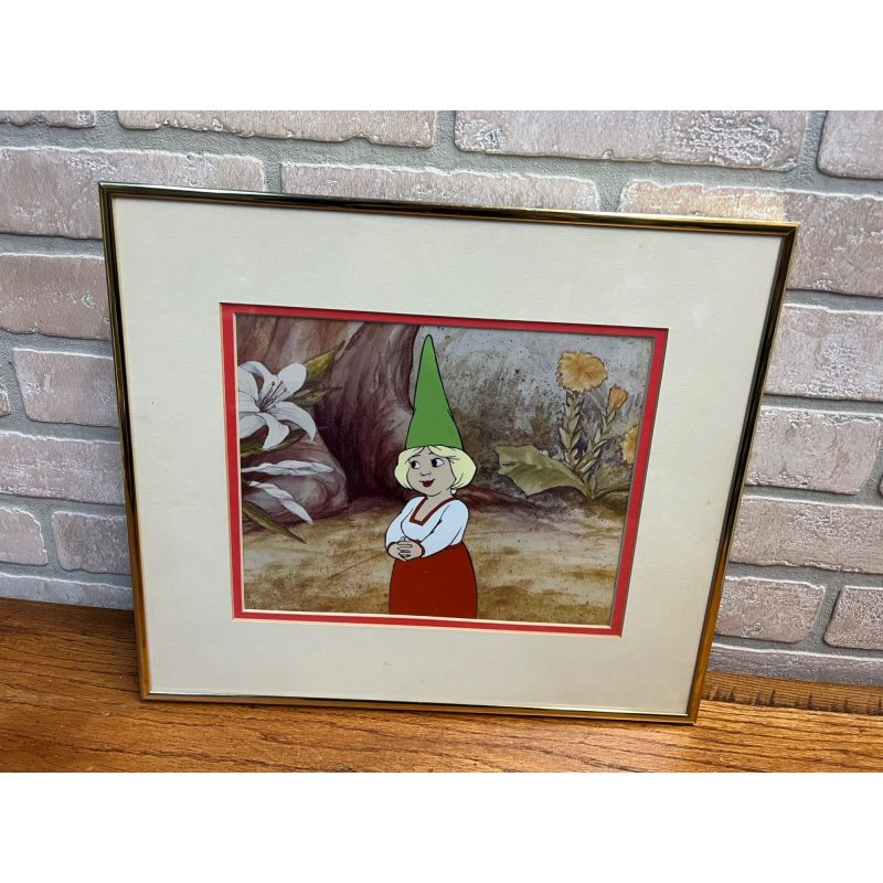 Original 1980 Gnomes CBS Film Animation Cel Framed Wil Hugen