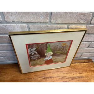 Original 1980 Gnomes CBS Film Animation Cel Framed Wil Hugen