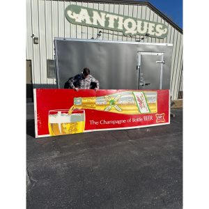 FxL2N7Ow_1.jpg Vintage HUGE Miller High Life Beer 14ft Advertising Sign