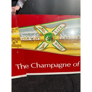 FxL2N7Ow_3.jpg Vintage HUGE Miller High Life Beer 14ft Advertising Sign