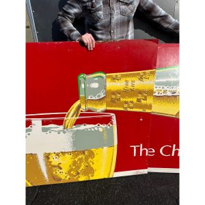 FxL2N7Ow_4.jpg Vintage HUGE Miller High Life Beer 14ft Advertising Sign