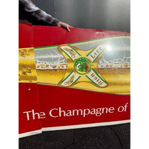 FxL2N7Ow_6.jpg Vintage HUGE Miller High Life Beer 14ft Advertising Sign