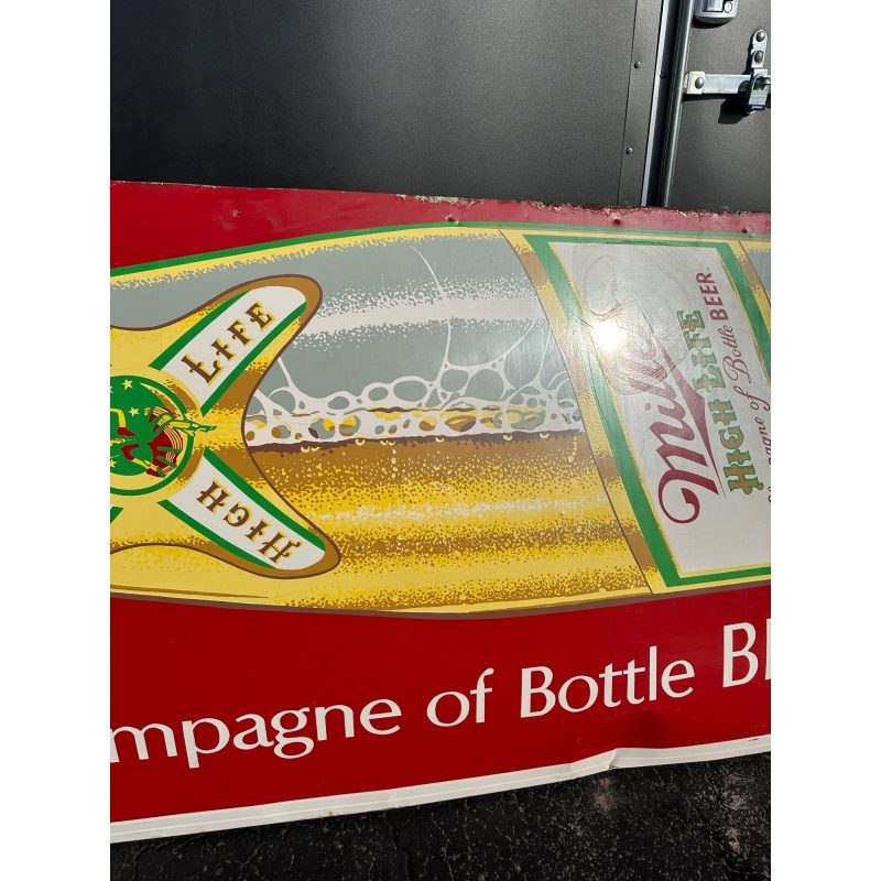 FxL2N7Ow_7.jpg Vintage HUGE Miller High Life Beer 14ft Advertising Sign