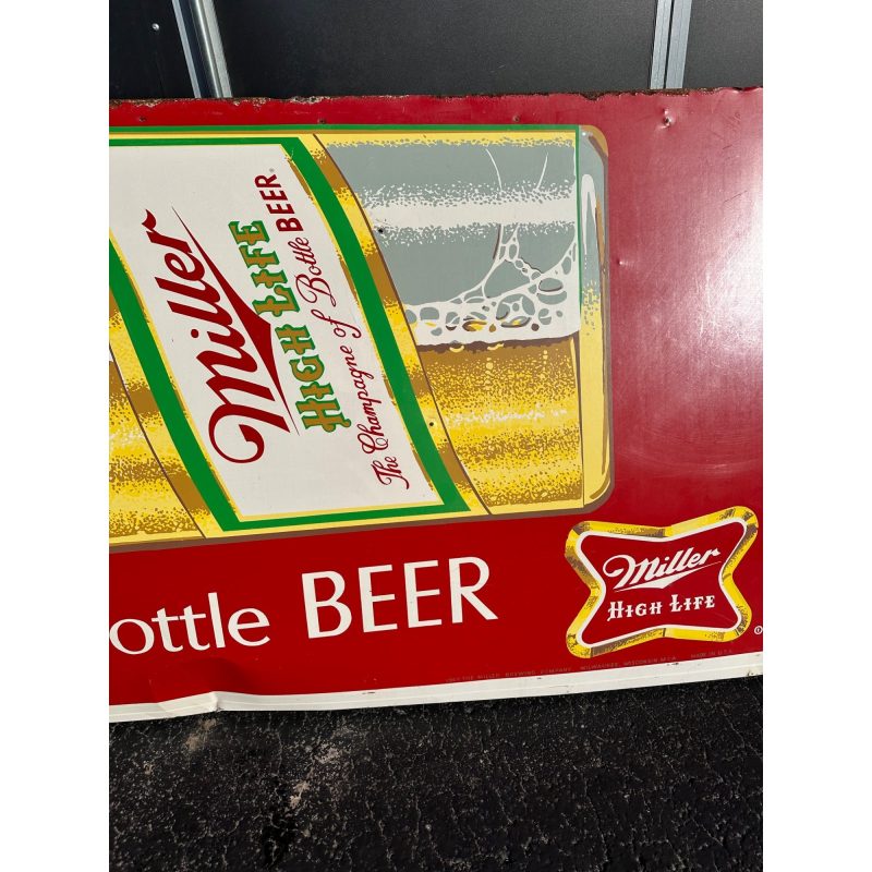 FxL2N7Ow_9.jpg Vintage HUGE Miller High Life Beer 14ft Advertising Sign