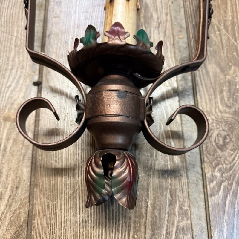 Pair Vintage Matching Pendant Hanging Ceiling Lights Spanish Revival