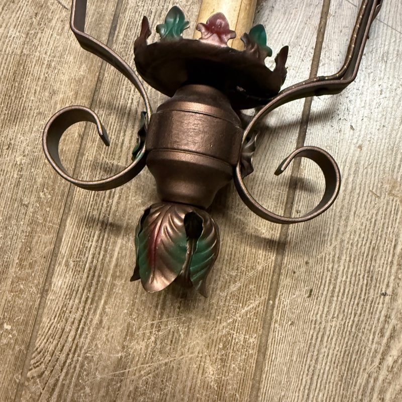 Pair Vintage Matching Pendant Hanging Ceiling Lights Spanish Revival