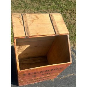 Antique Primitive Early 1900s Superior & Co Coffee General Store Bin Box