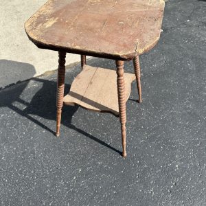 Antique Wooden Parlor Table Plant Stand Claw Feet Victorian