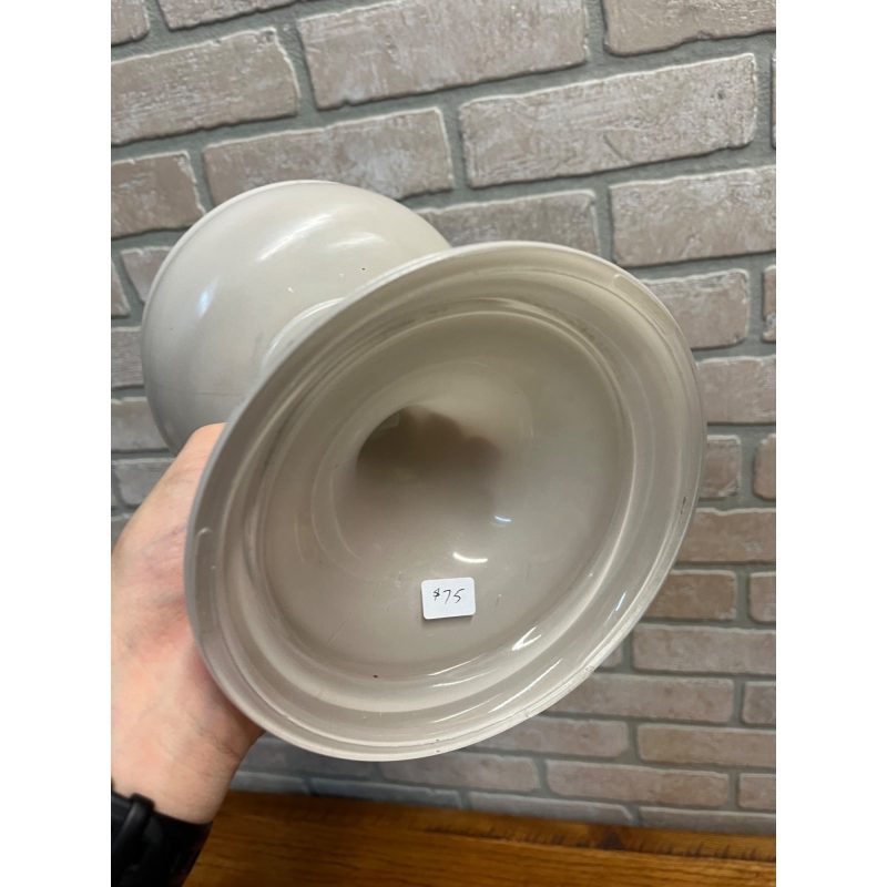 Aladdin White Venetian Glass Oil Lamp w/ NuType Model B Burner