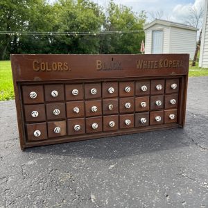 L7kvSZ8H_0.jpg Antique Primitive 36-Drawer General Store Spool Cabinet Advertising Display