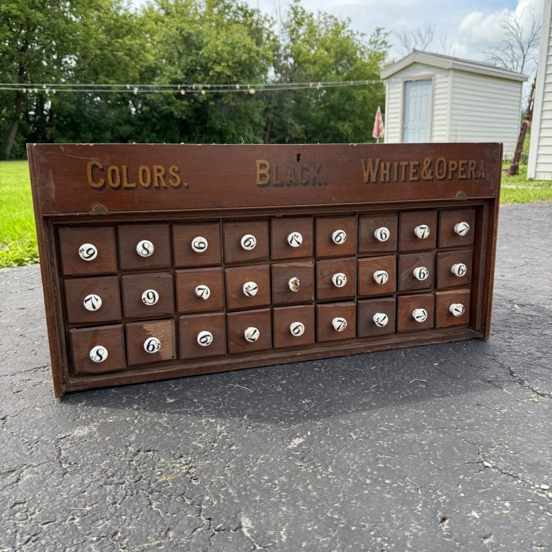 L7kvSZ8H_0.jpg Antique Primitive 36-Drawer General Store Spool Cabinet Advertising Display