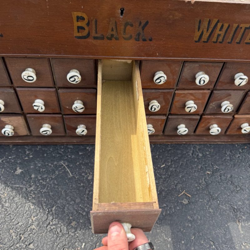 L7kvSZ8H_8.jpg Antique Primitive 36-Drawer General Store Spool Cabinet Advertising Display