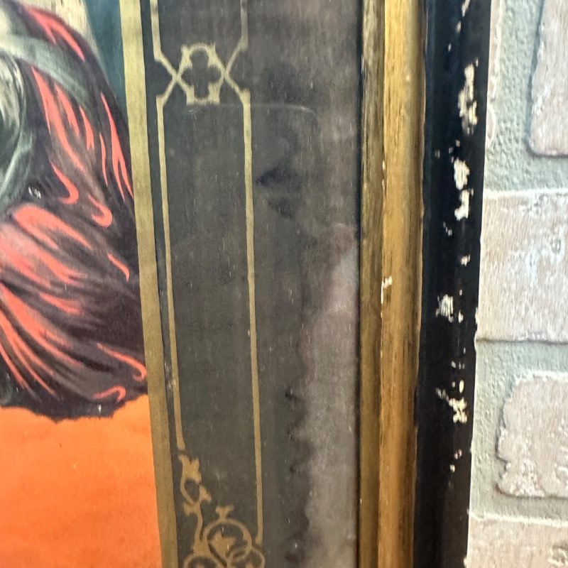 Antique 19th c. Sistine Madonna by Raphael Framed Lithograph German