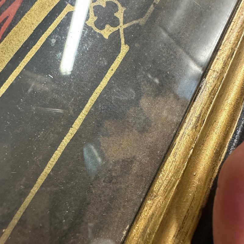 Antique 19th c. Sistine Madonna by Raphael Framed Lithograph German